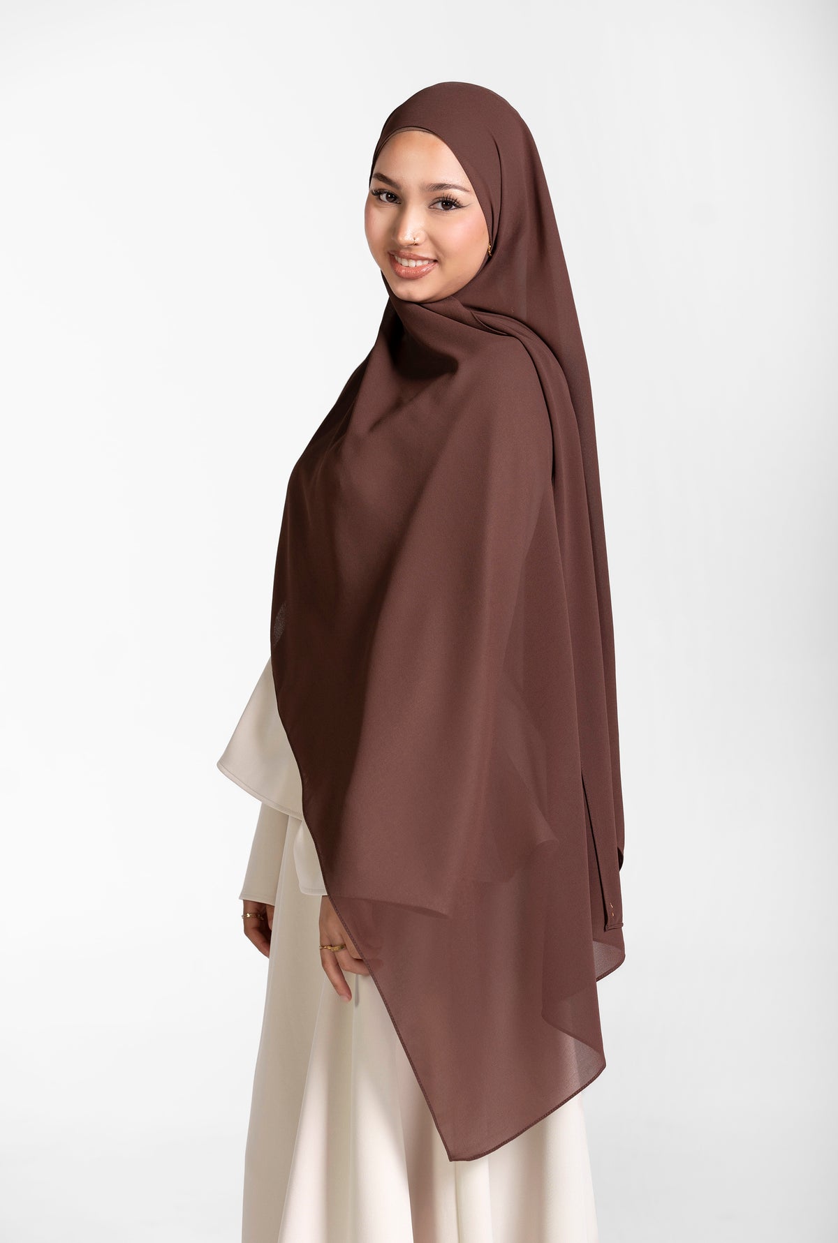 Chiffon Hijab Set With Matching Hijab Cap