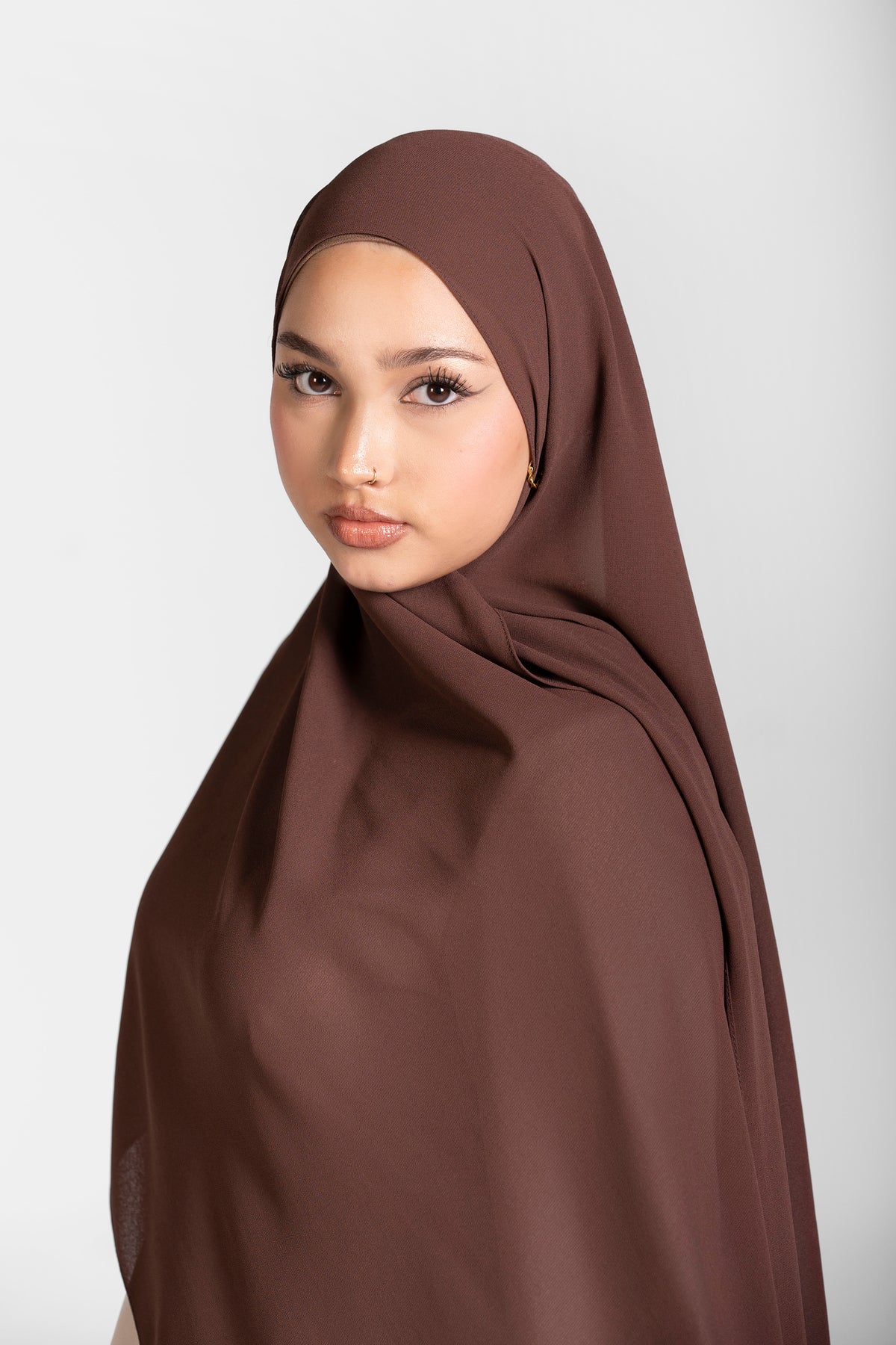 Chiffon Hijab Set With Matching Hijab Cap