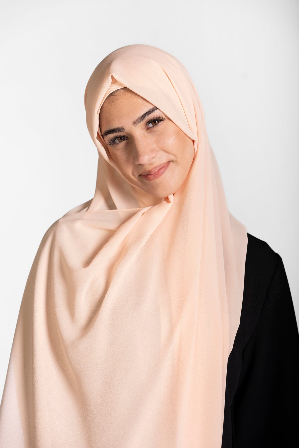 Chiffon Hijab Set With Matching Hijab Cap