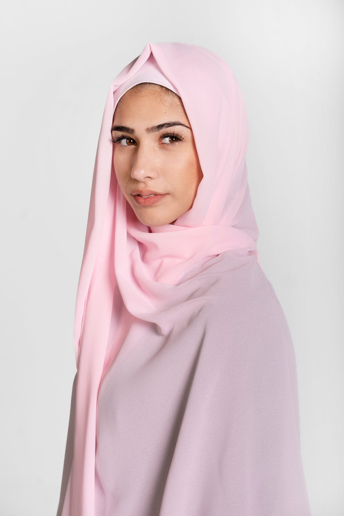 Chiffon Hijab Set With Matching Hijab Cap