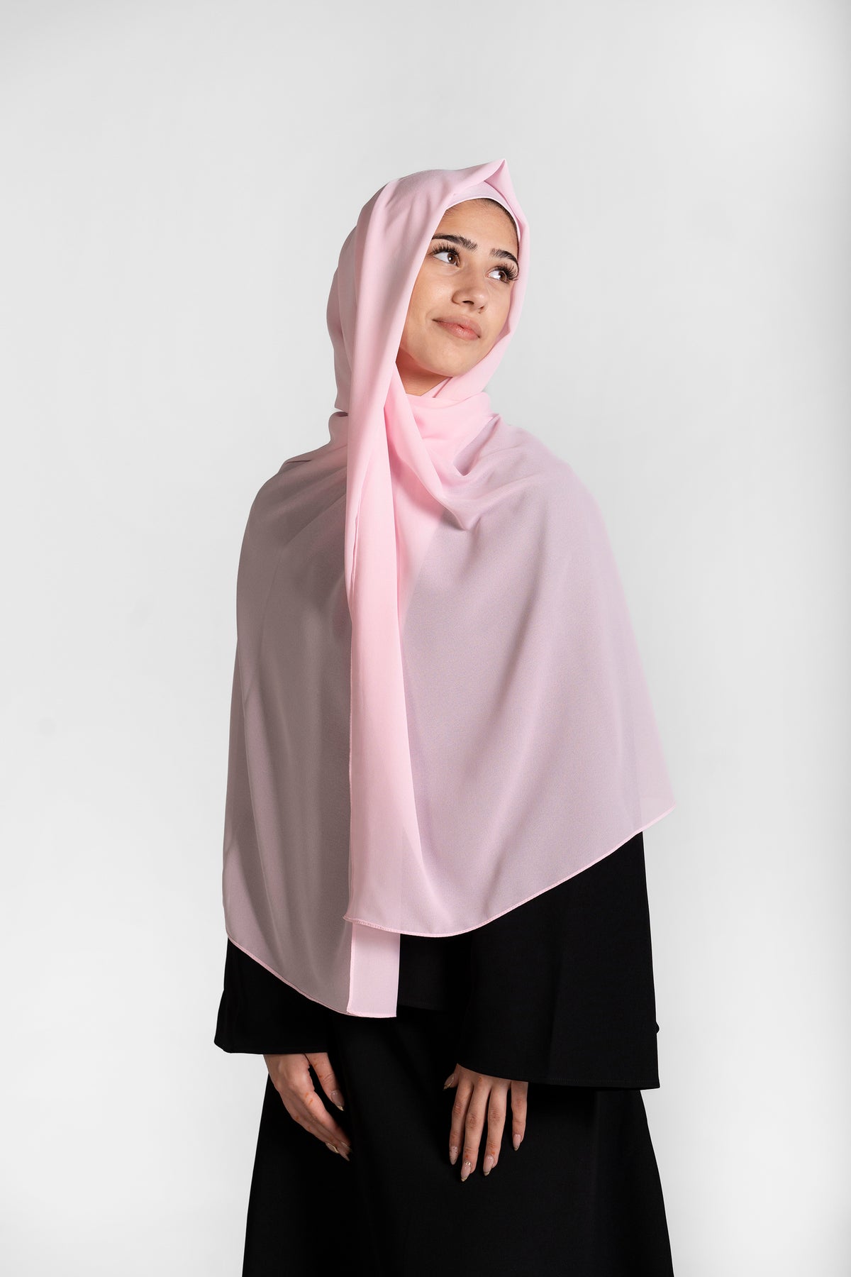 Chiffon Hijab Set With Matching Hijab Cap