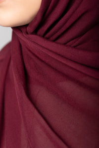 Modal Hijab Set - Maroon