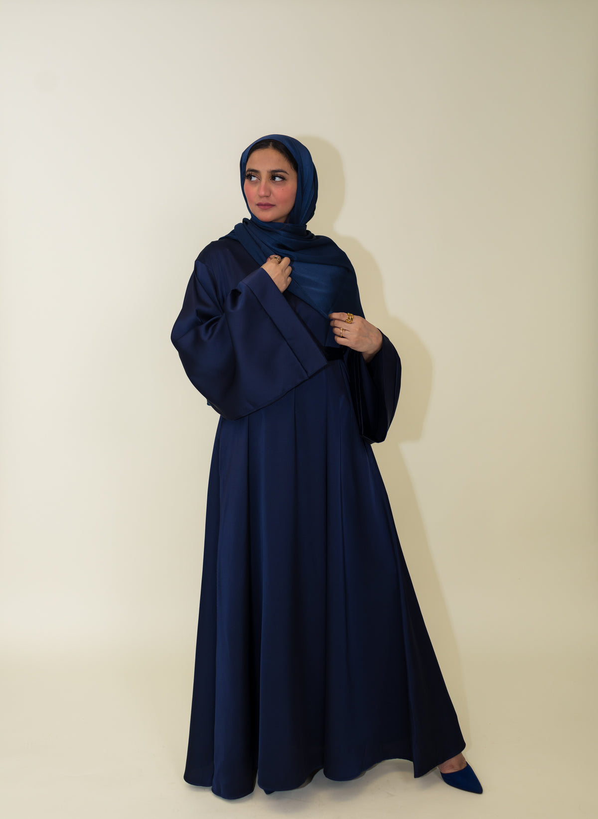 amira fashion dress abaya Amira Black on Black Abaya Set