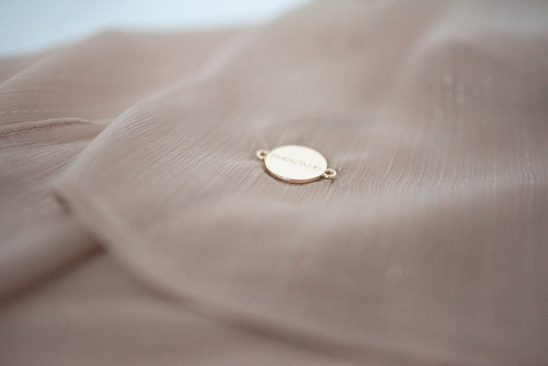 Chiffon Sparkle Hijab - nude