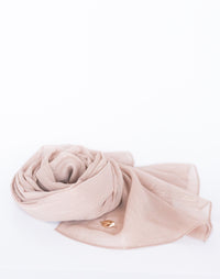 Chiffon Sparkle Hijab - nude