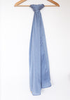 Satin Crinkle Hijab - Sky blue