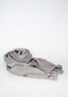 Satin Crinkle Hijab - silver