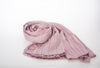 Satin Wavy Hijab - pink