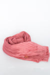 Satin Wavy Hijab - coral