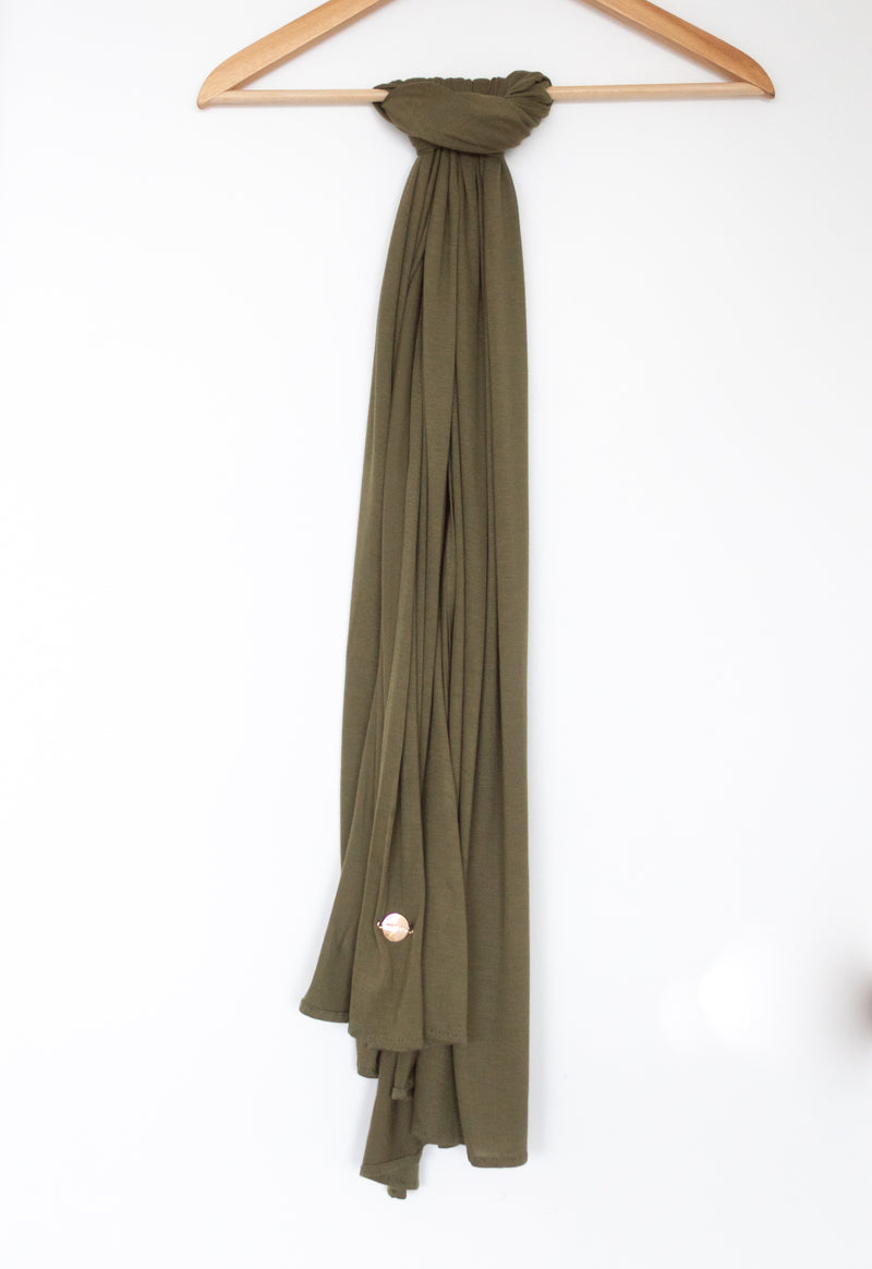 Jersey Hijab - olive green