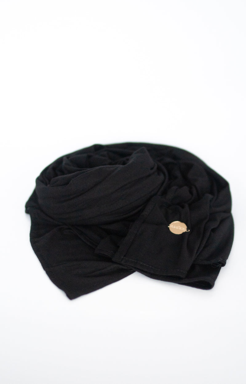 Jersey Hijab - black