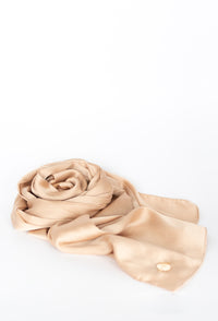 Satin Crinkle Hijab - gold