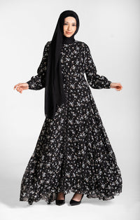 Flowy Chiffon Modest Maxi Dress – Wardah