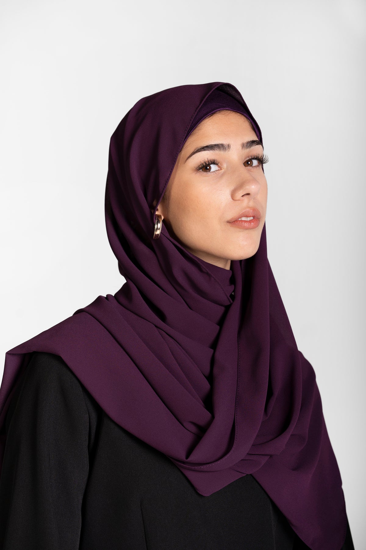 Chiffon Hijab Set With Matching Hijab Cap