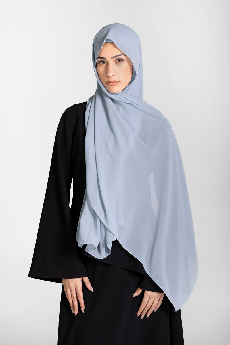 Chiffon Hijab Set With Matching Hijab Cap