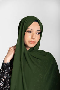 Chiffon Hijab Set With Matching Hijab Cap
