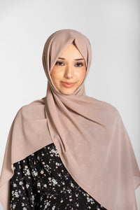 Chiffon Hijab Set With Matching Hijab Cap