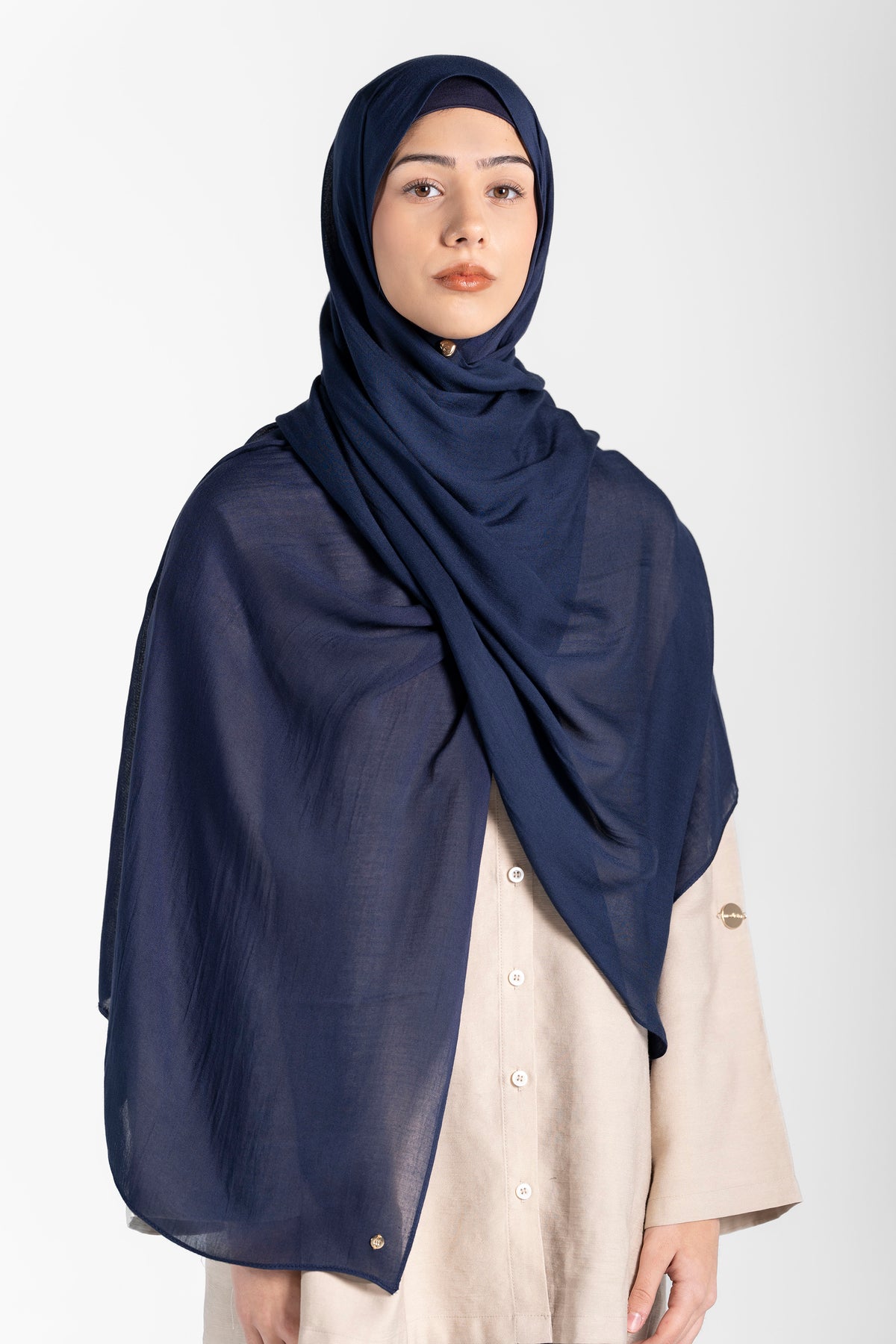 Modal Hijab Set - Navy