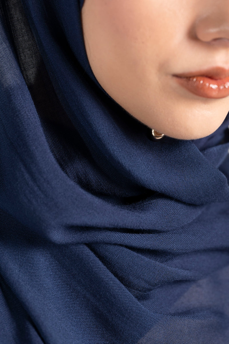 Modal Hijab Set - Navy