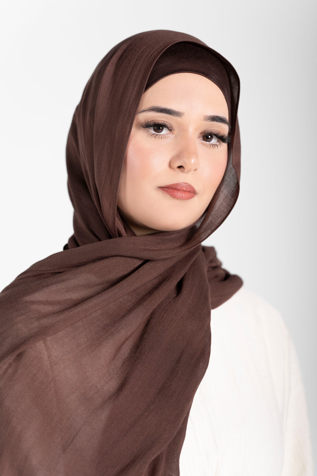 Modal Hijab Set - Coffee