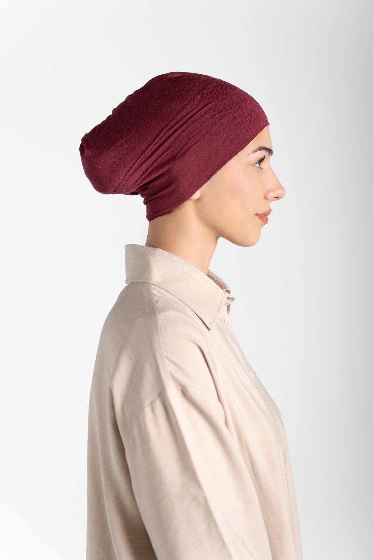 Modal Hijab Set - Maroon