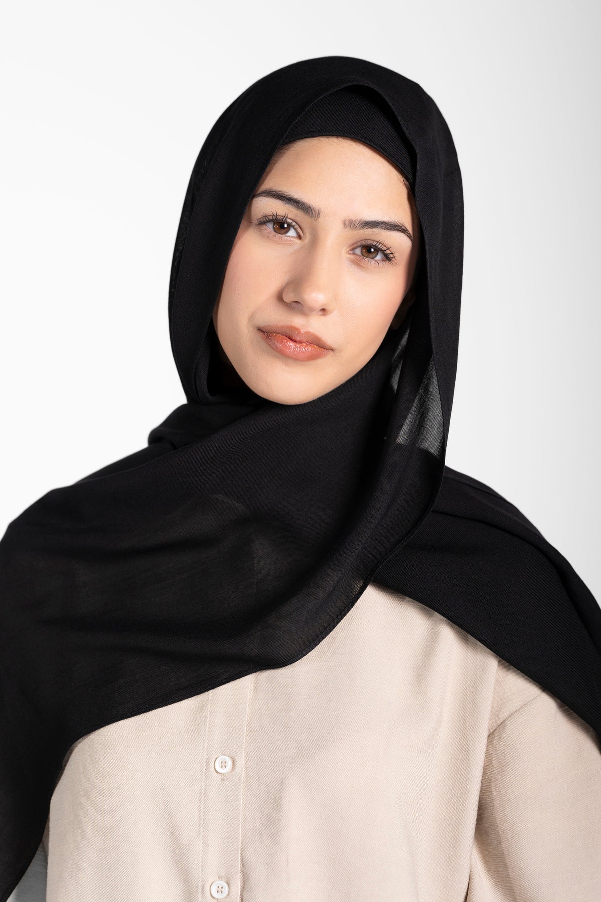 Modal Hijab Set - Black