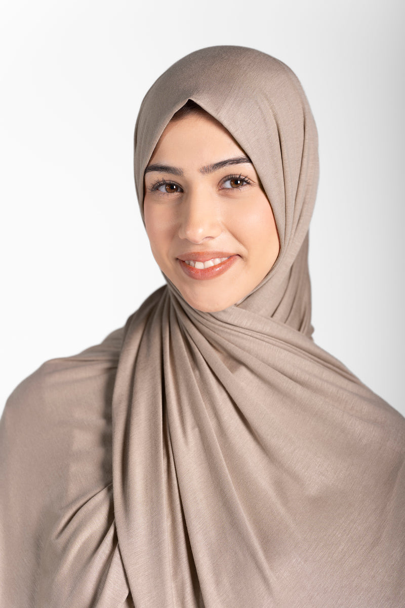 Jersey Hijab - Khaki