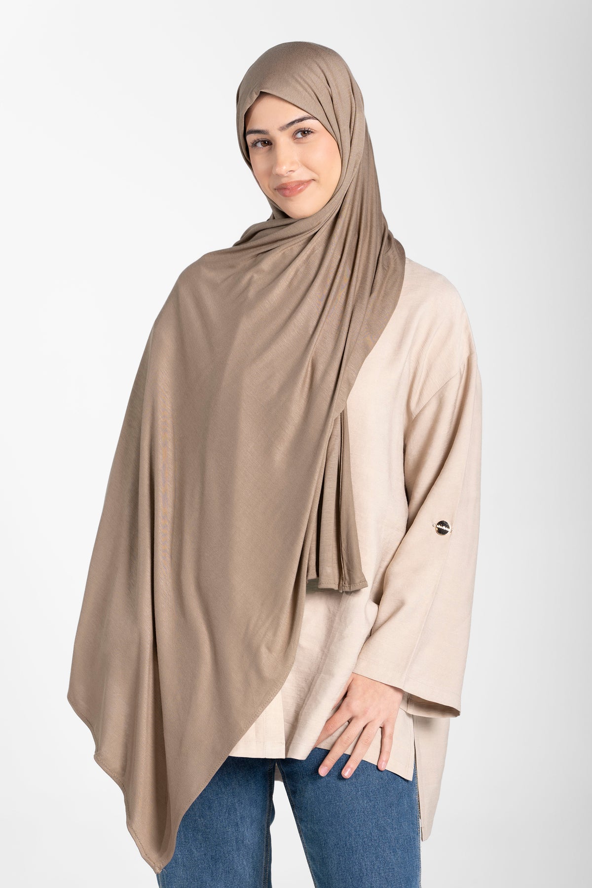 Jersey Hijab - Brown