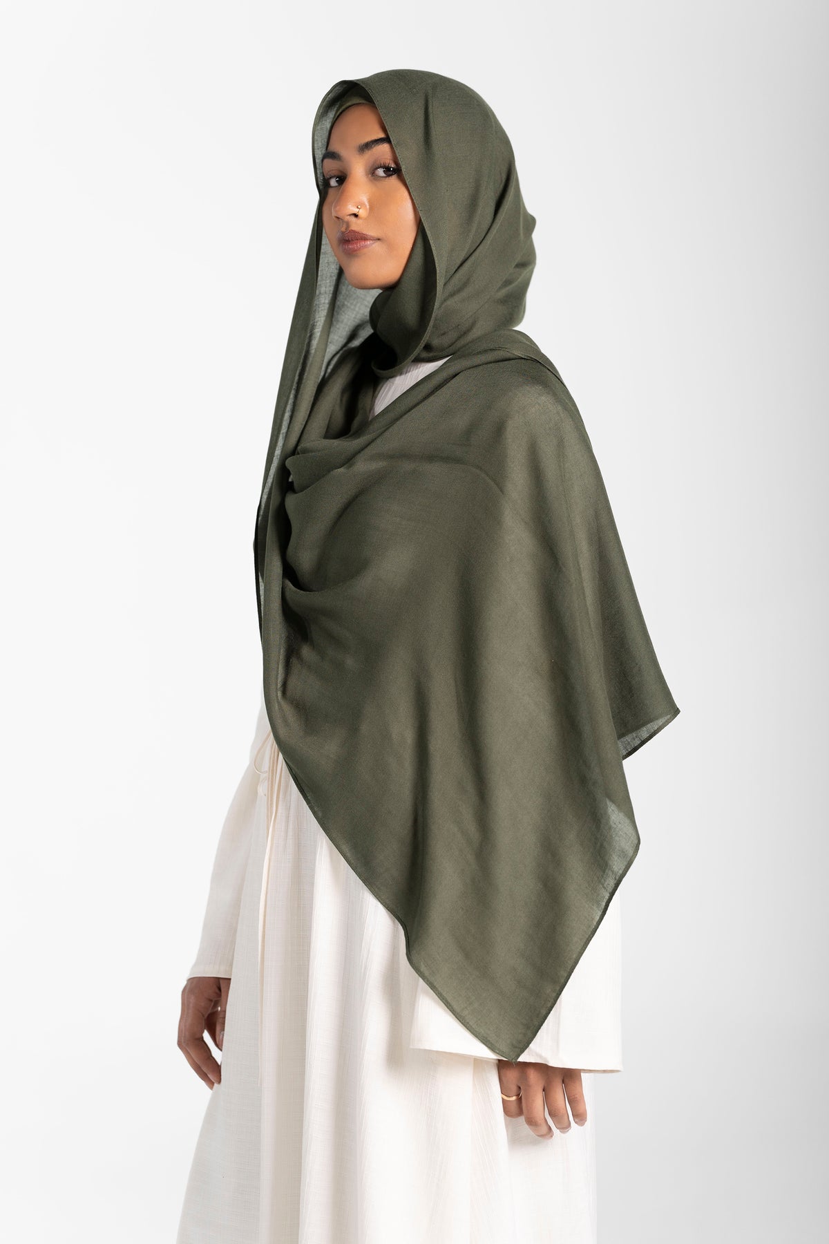 Modal Hijab Set - Army Forest