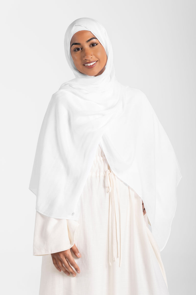 Modal Hijab Set - White