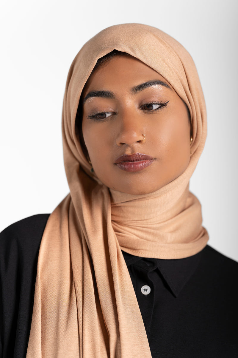 Jersey Hijab - nude