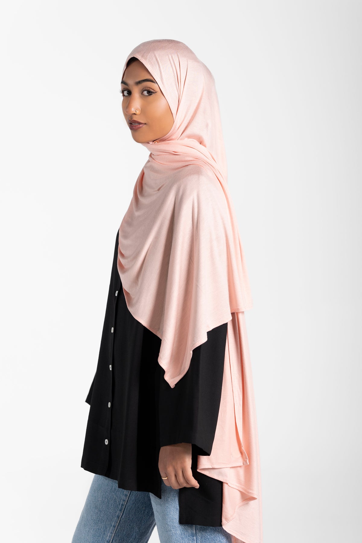 Jersey Hijab - Peach