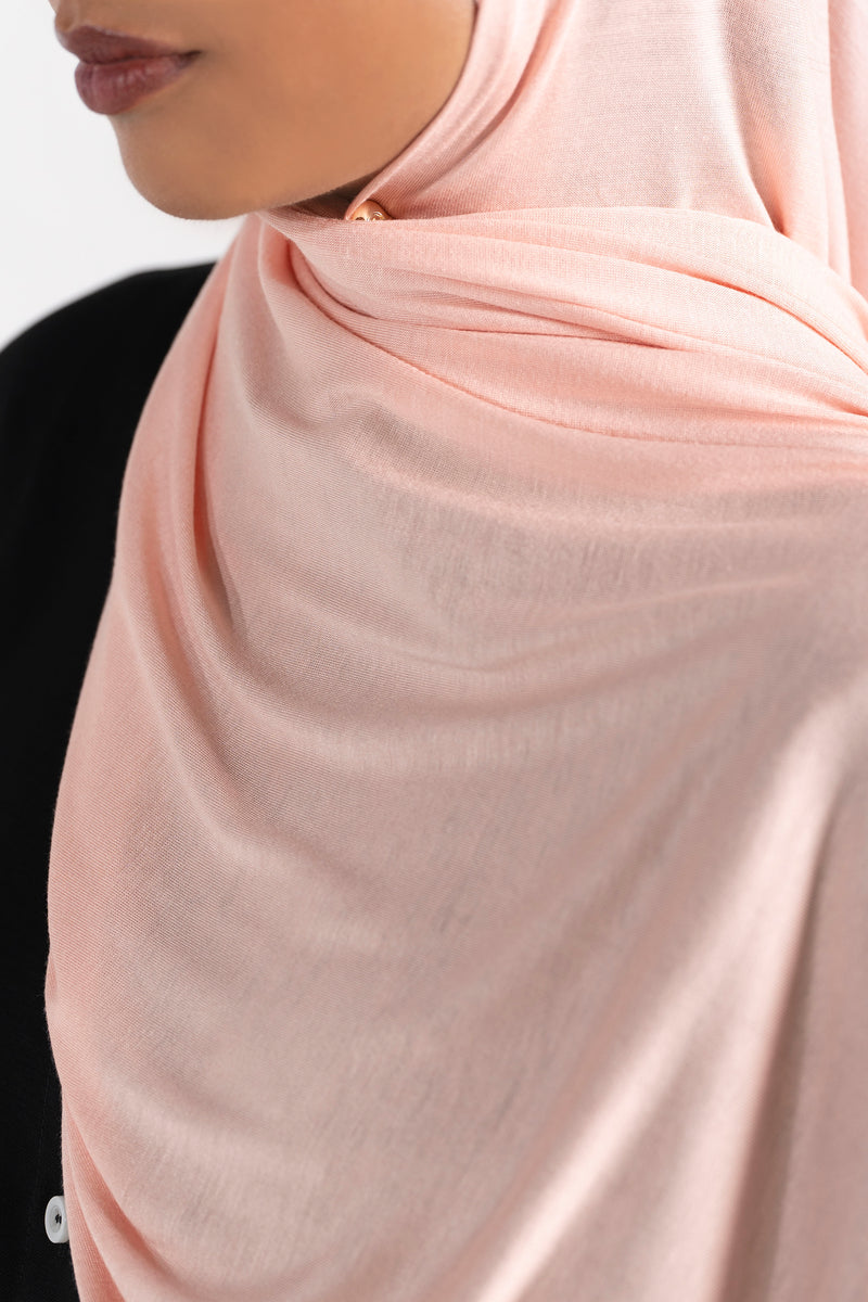 Jersey Hijab - Peach