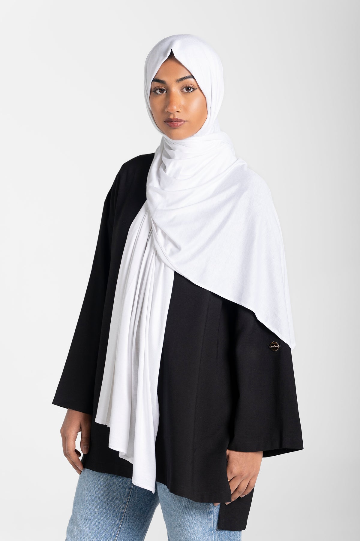 Jersey Hijab - White