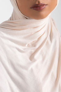 Jersey Hijab - Cream