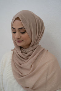 Chiffon Sparkle Hijab - nude