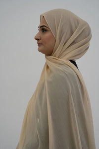 Chiffon Glitter Hijab - Gold