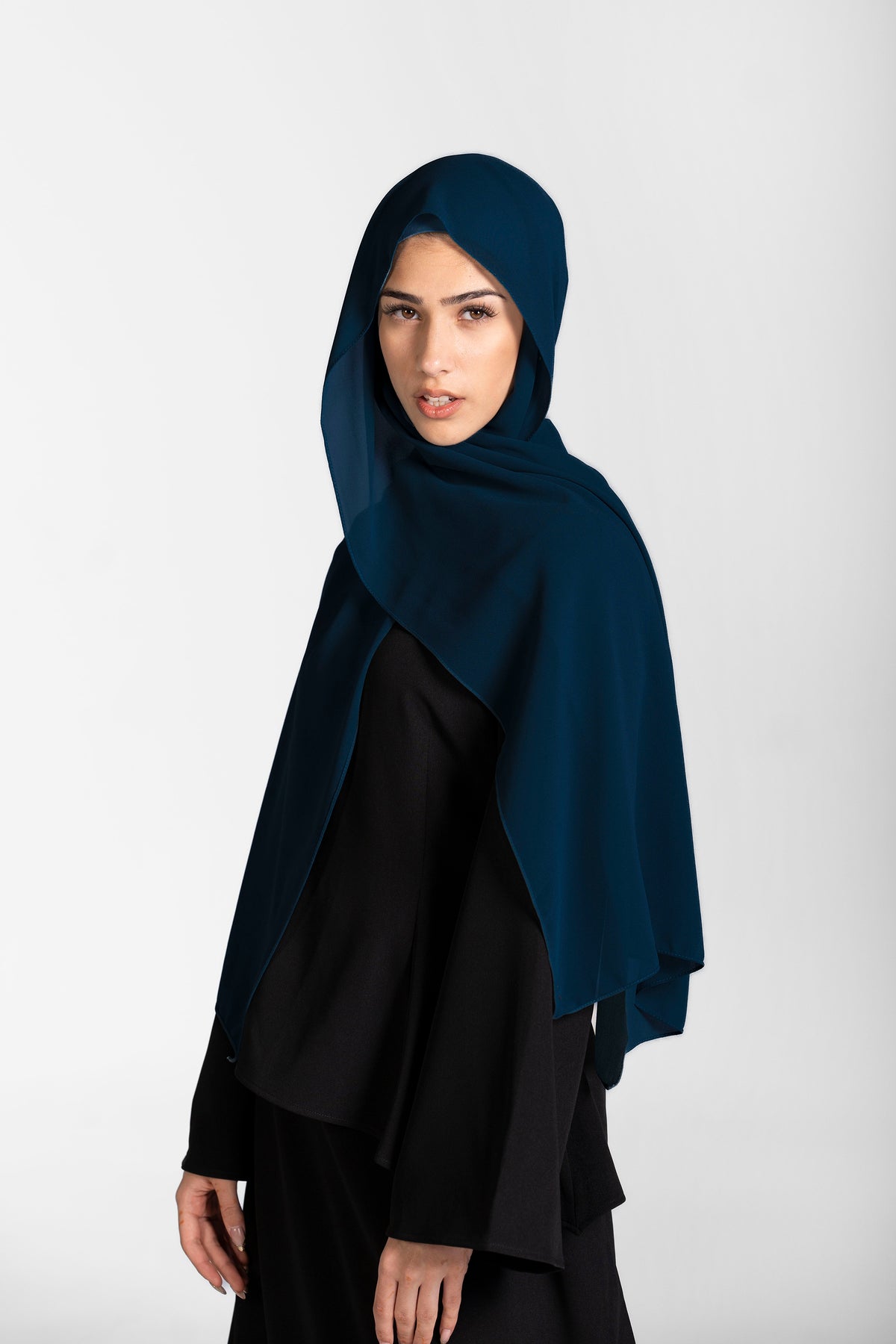Chiffon Hijab Set With Matching Hijab Cap