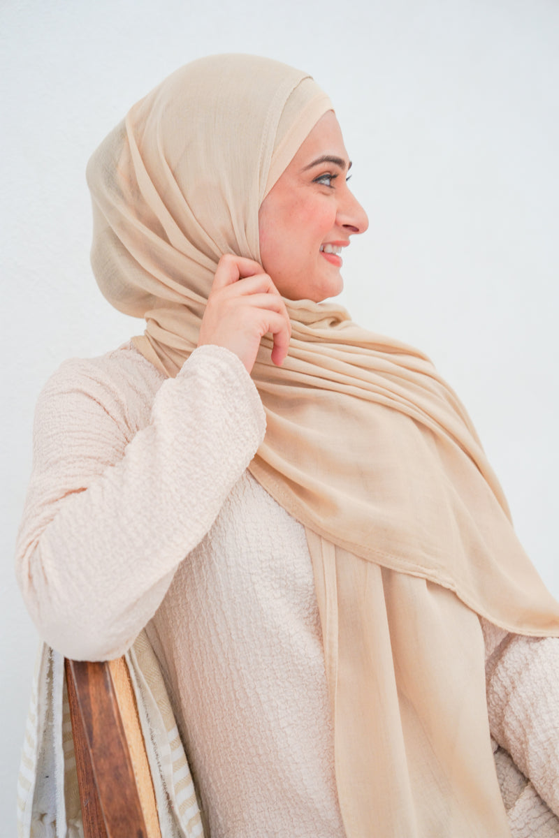 Modal Hijab - Beige