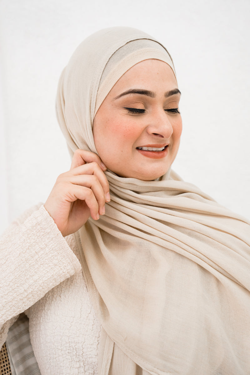 Modal Hijab - Beige