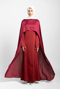 Eid Maxi Dress with Cape – Sofia