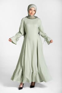 Linen Long-Sleeve Maxi Dress – Ayah