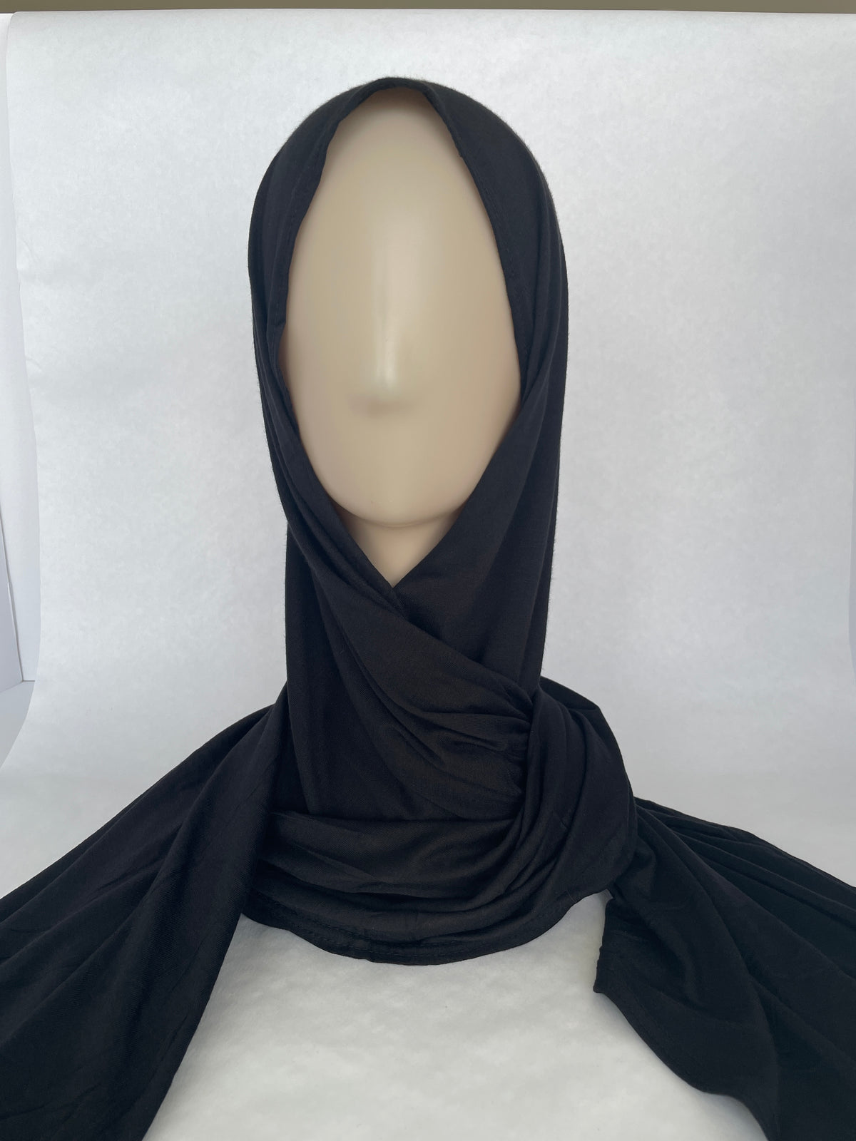 Instant Jersey Hijab - Black