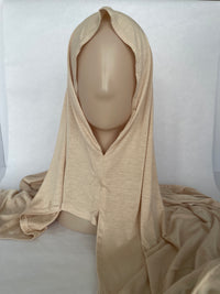 Instant Jersey Hijab - Beige