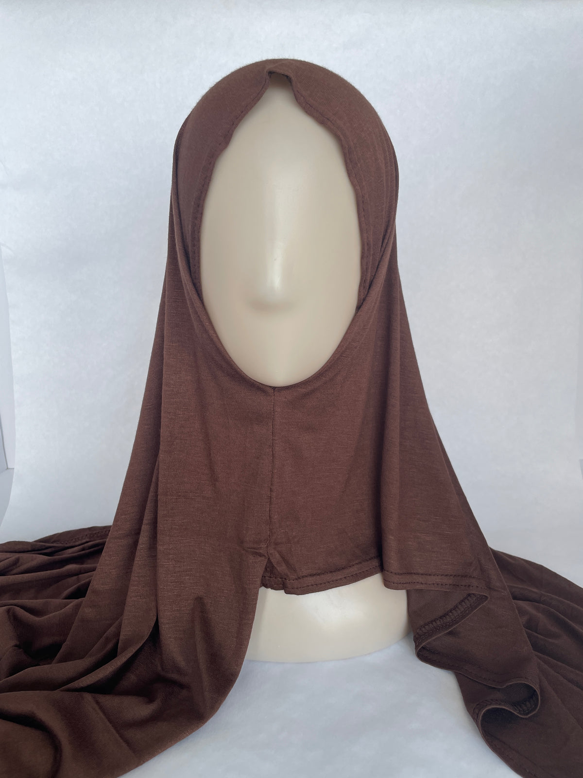 Instant Jersey Hijab - Dark Brown