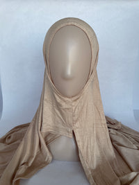 Instant Jersey Hijab - Nude