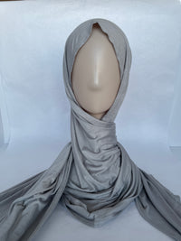 Instant Jersey Hijab - Grey