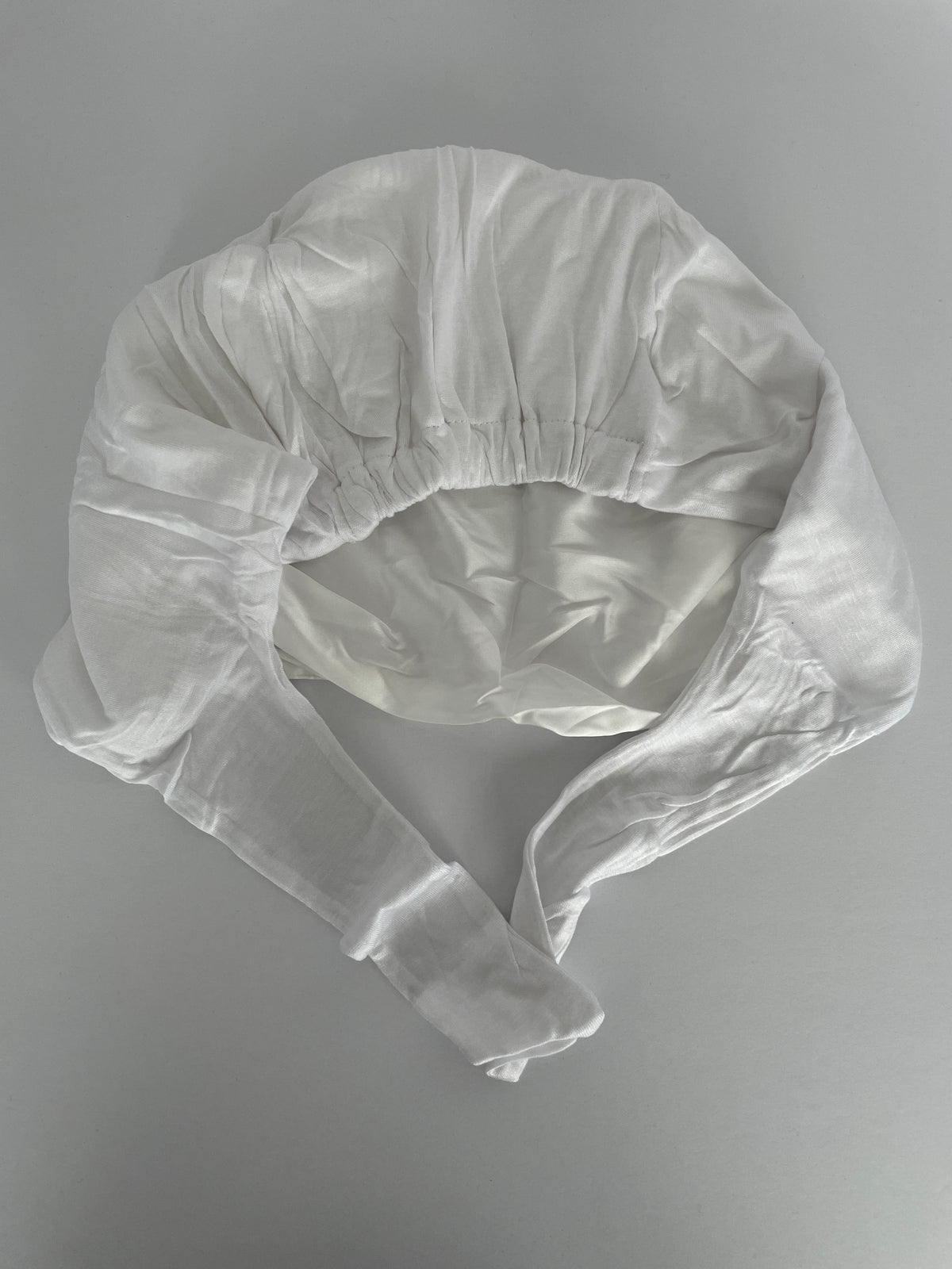 Bonnet - Tie Back - White