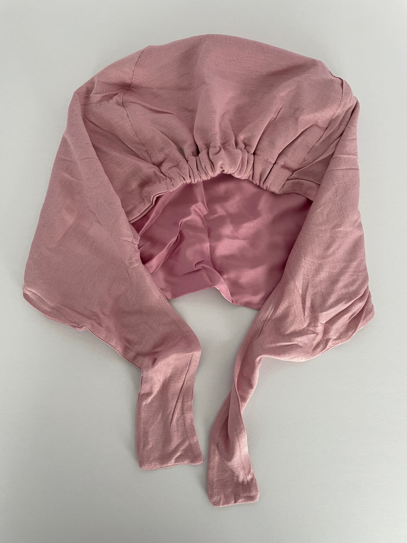 Bonnet - Tie Back - Pink