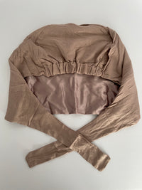 Bonnet - Tie Back - Light Khaki